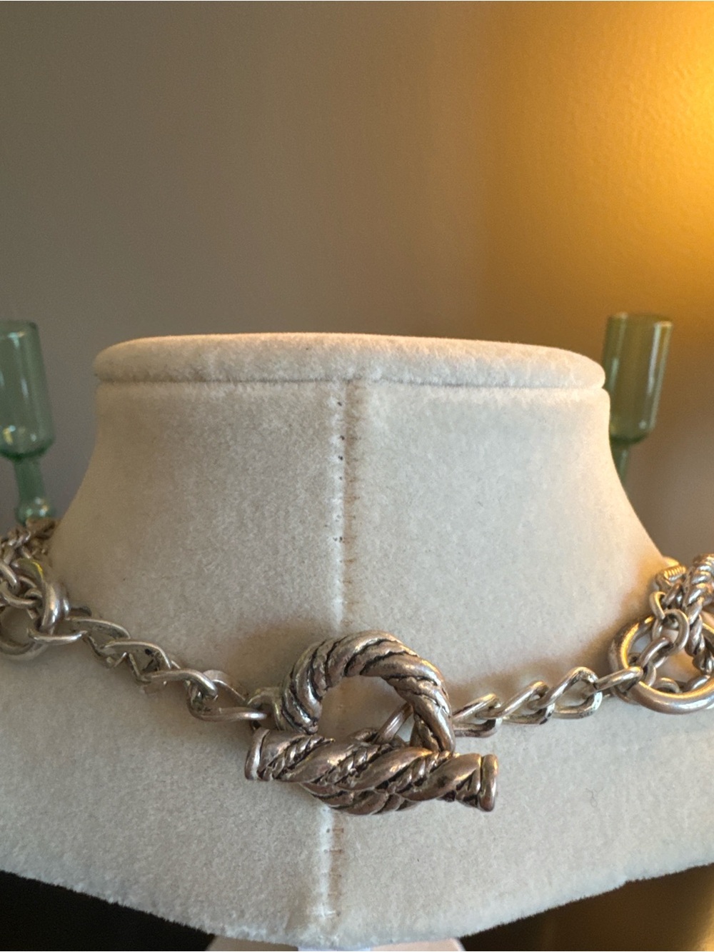 Multi-Strand Silver-Tone Pearl Necklace - Women's Jewelry - Picture 4 of 5